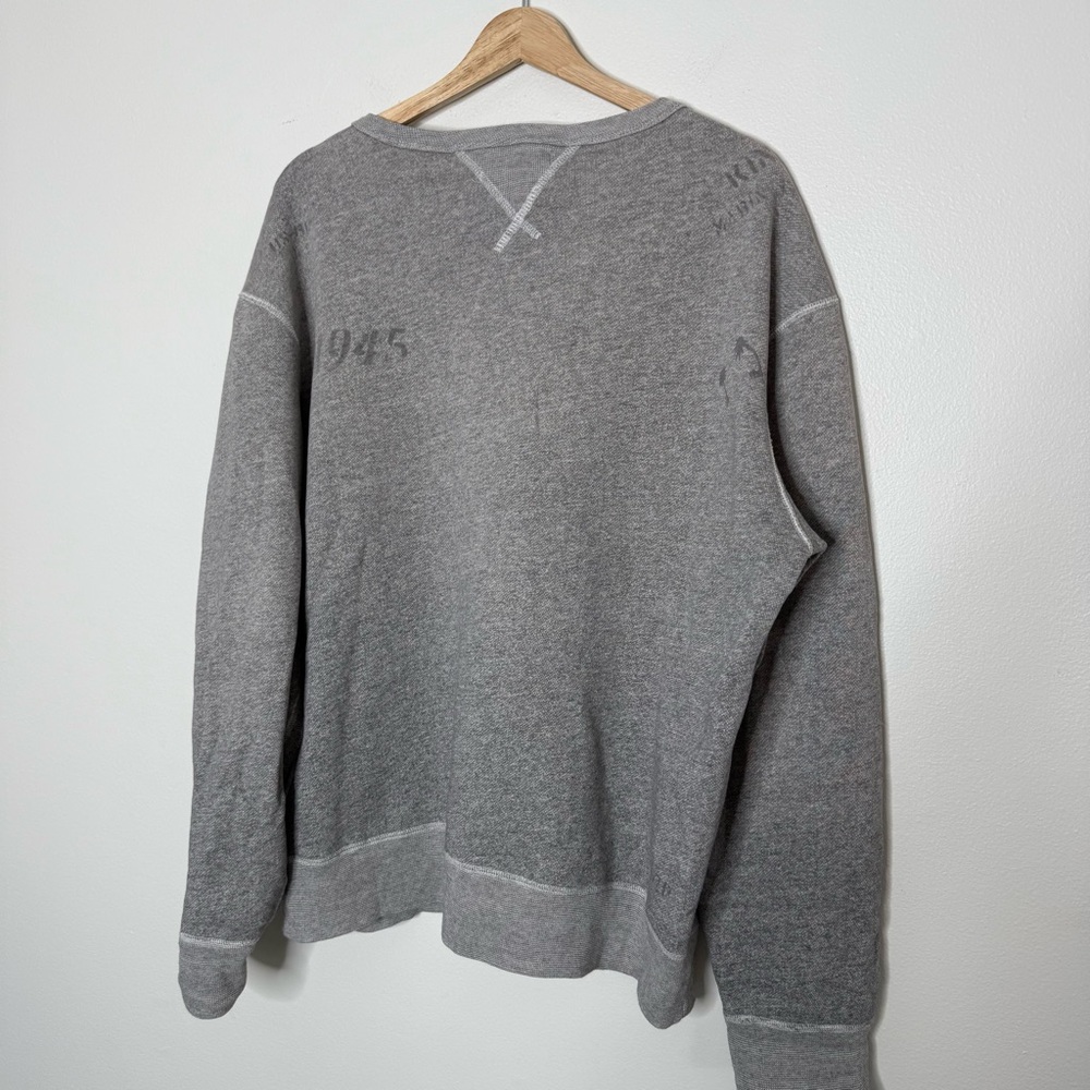 Vintage 1990s Polo Ralph Lauren "Marine Stencil" crewneck sweatshirt size XL - Picture 11 of 13